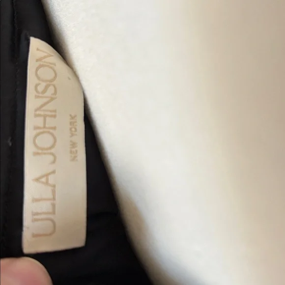 Ulla Johnson Orla Plisse sz 6 in Noir Black spaghetti tie strap Crinkle Dress - Picture 10 of 11